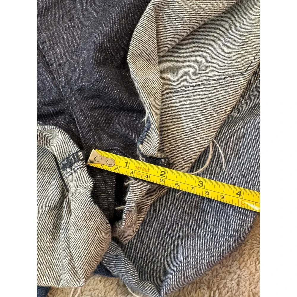 One Teaspoon Bandits Dark Indigo Cut Off Mini Micro Denim Shorts High Rise 26/30